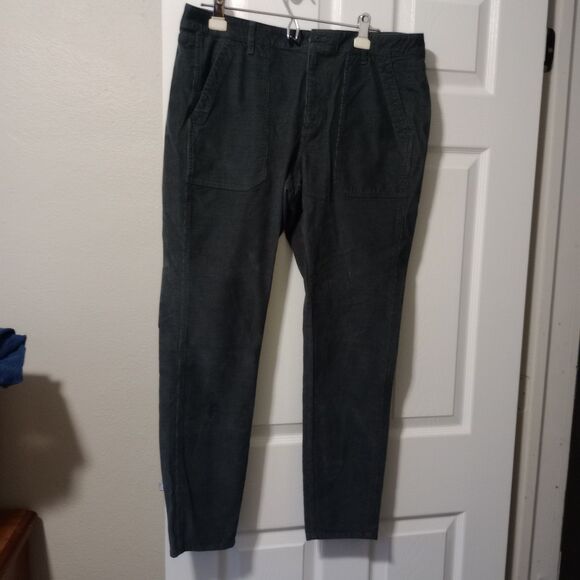 LL‎ Bean Signature Corduroy Pants Women’s  Size 14 Dark Gray - Picture 1 of 8